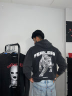 FEARLESS Washed oversized Cotton Hoodie