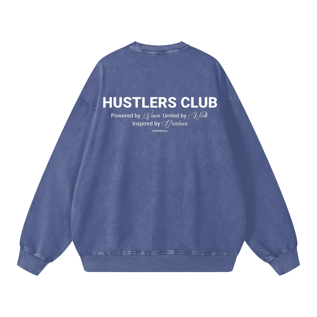 Hustler's Club Washed Oversized Sweatshirt