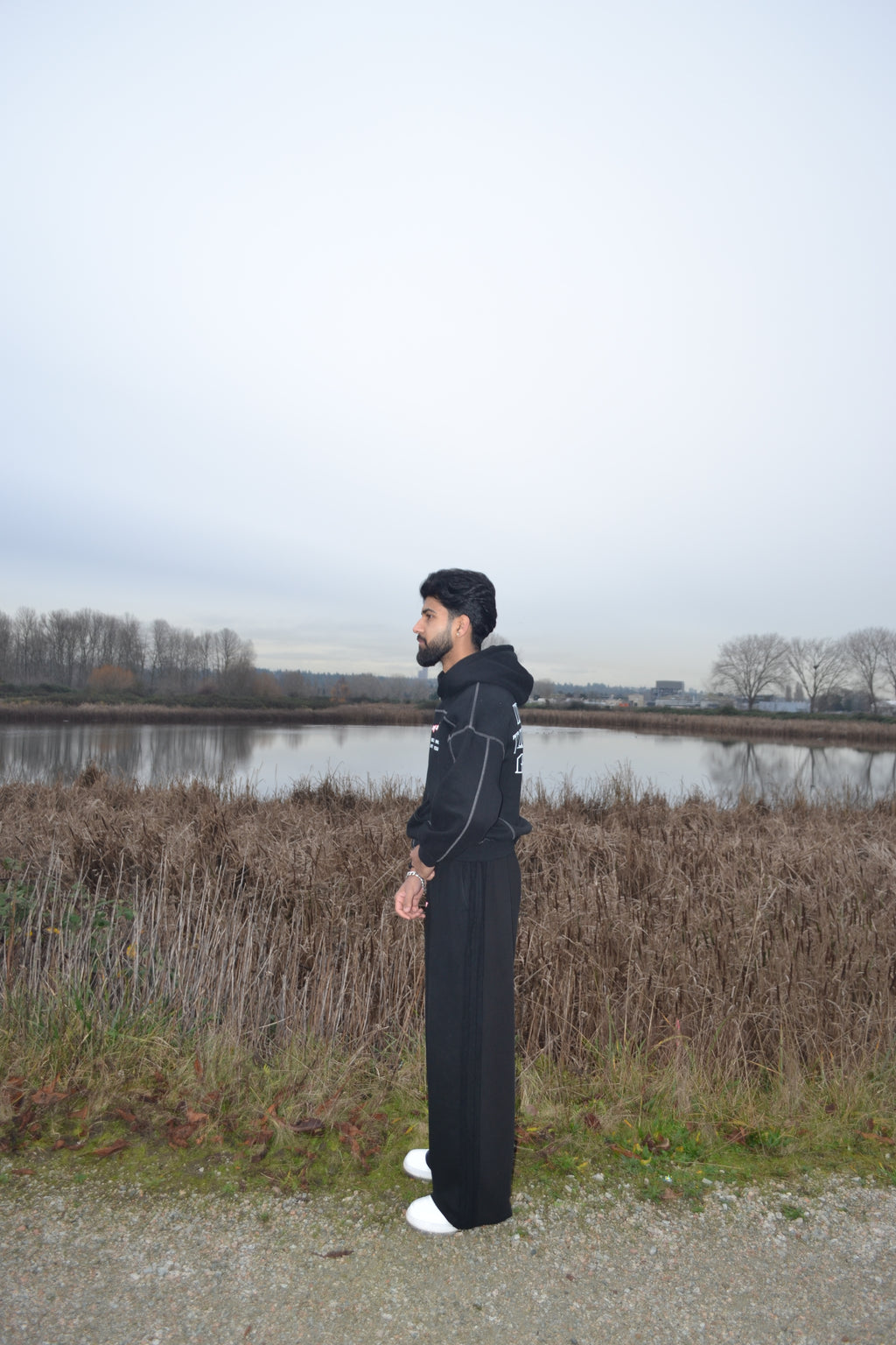 STAND ALONE Oversized Boxy Fleece Hoodie
