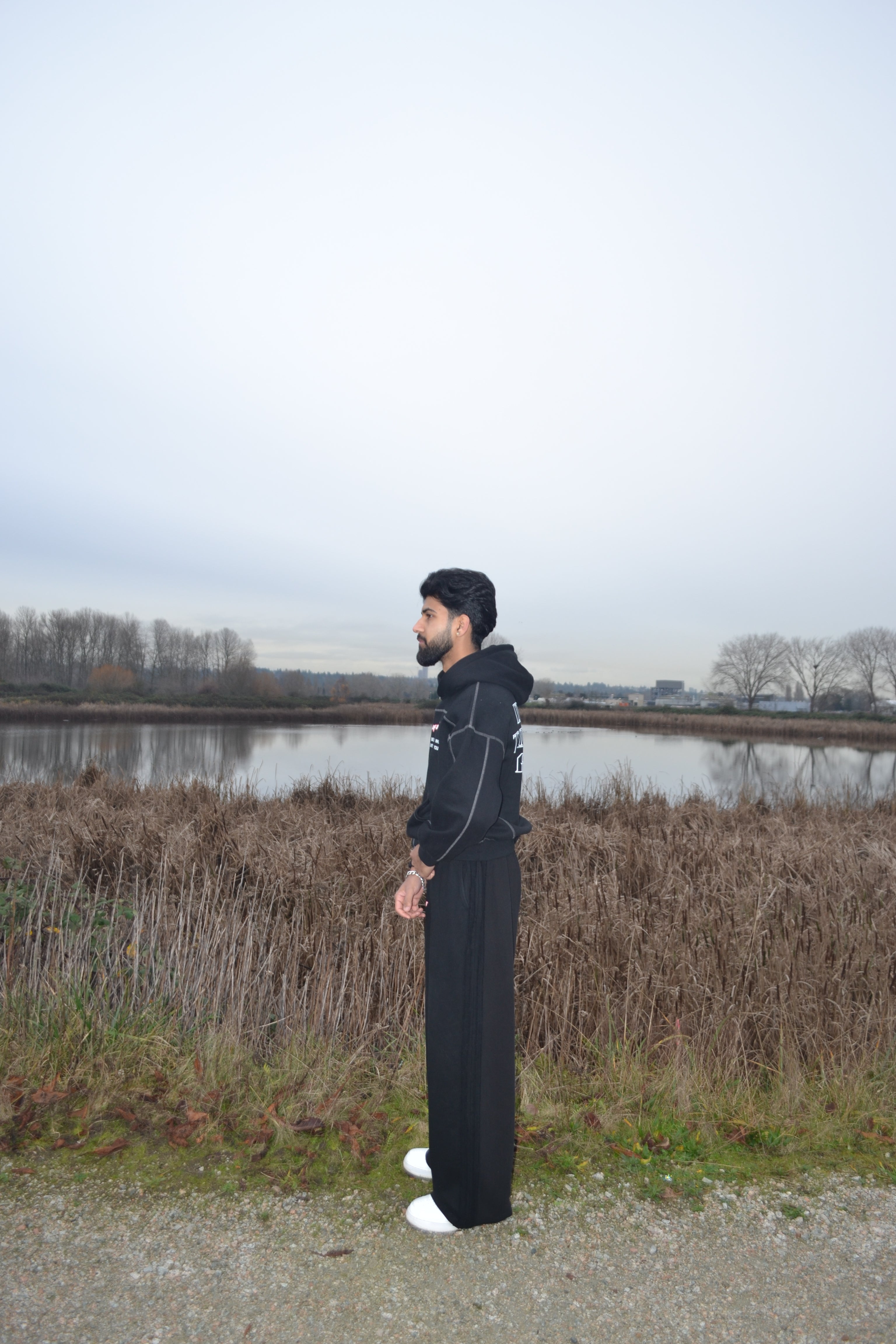 STAND ALONE Oversized Boxy Fleece Hoodie