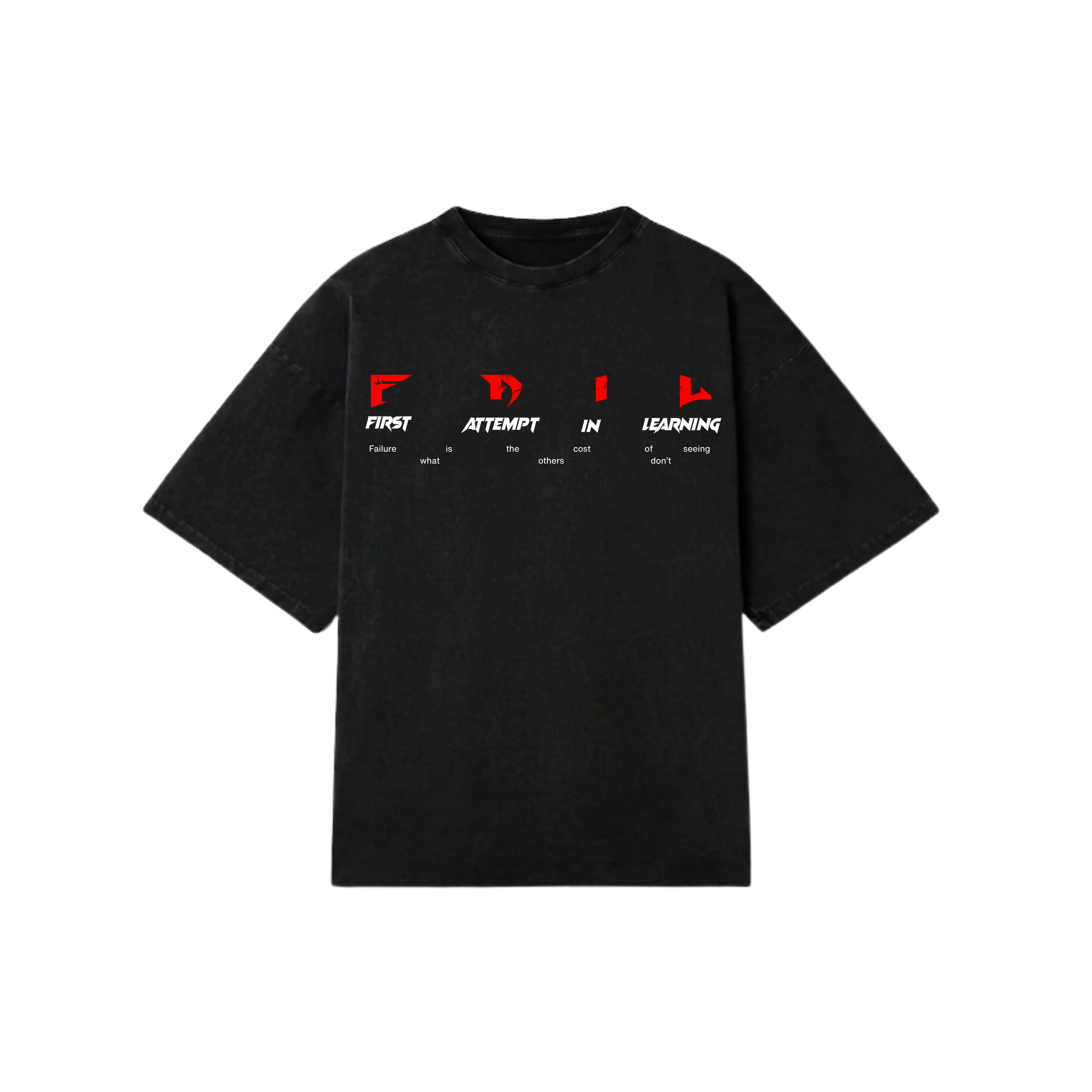 FIRST ATTEMPT FADED OVERSIZED TSHIRT