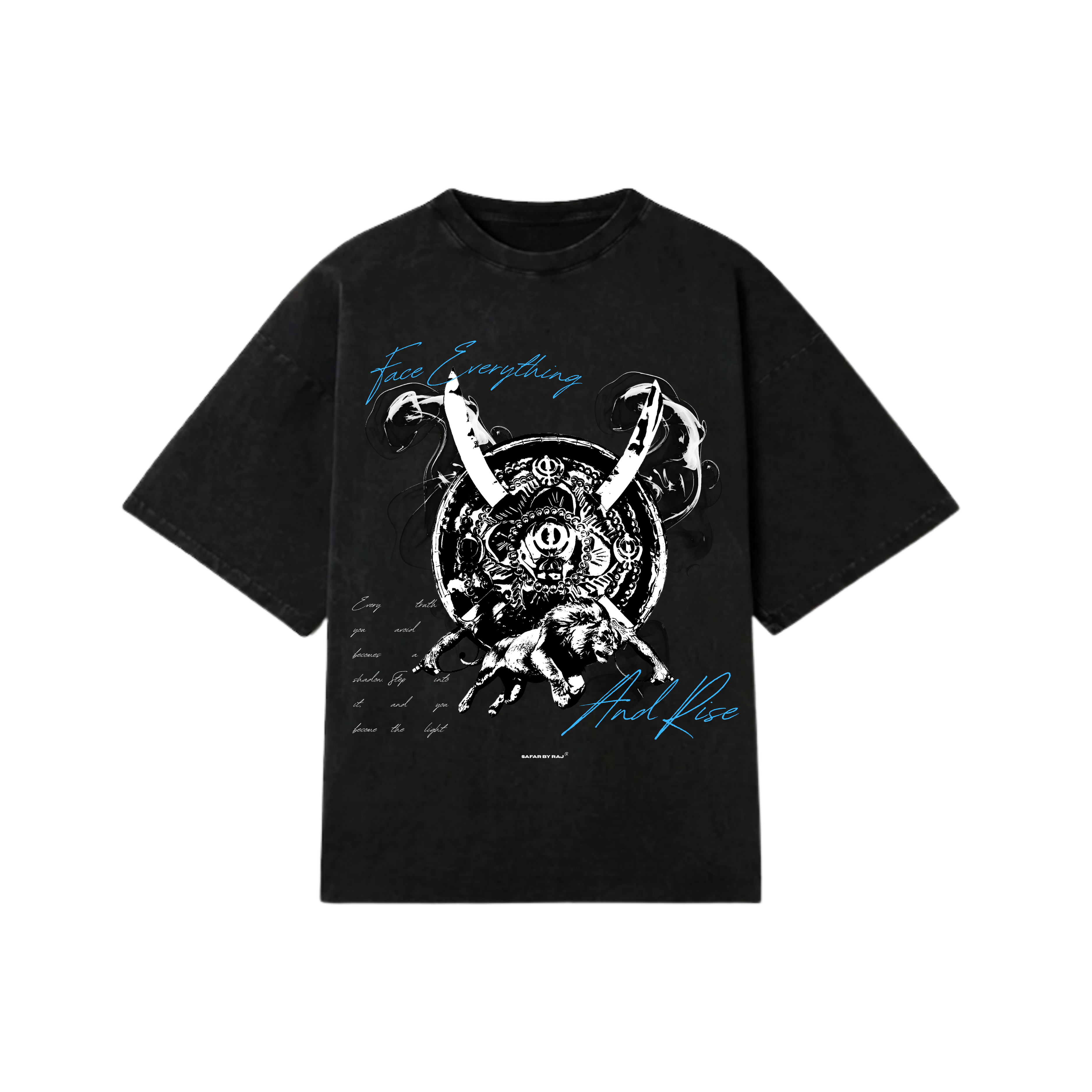 FACE EVERYTHING AND RISE FADED OVERSIZED TSHIRT