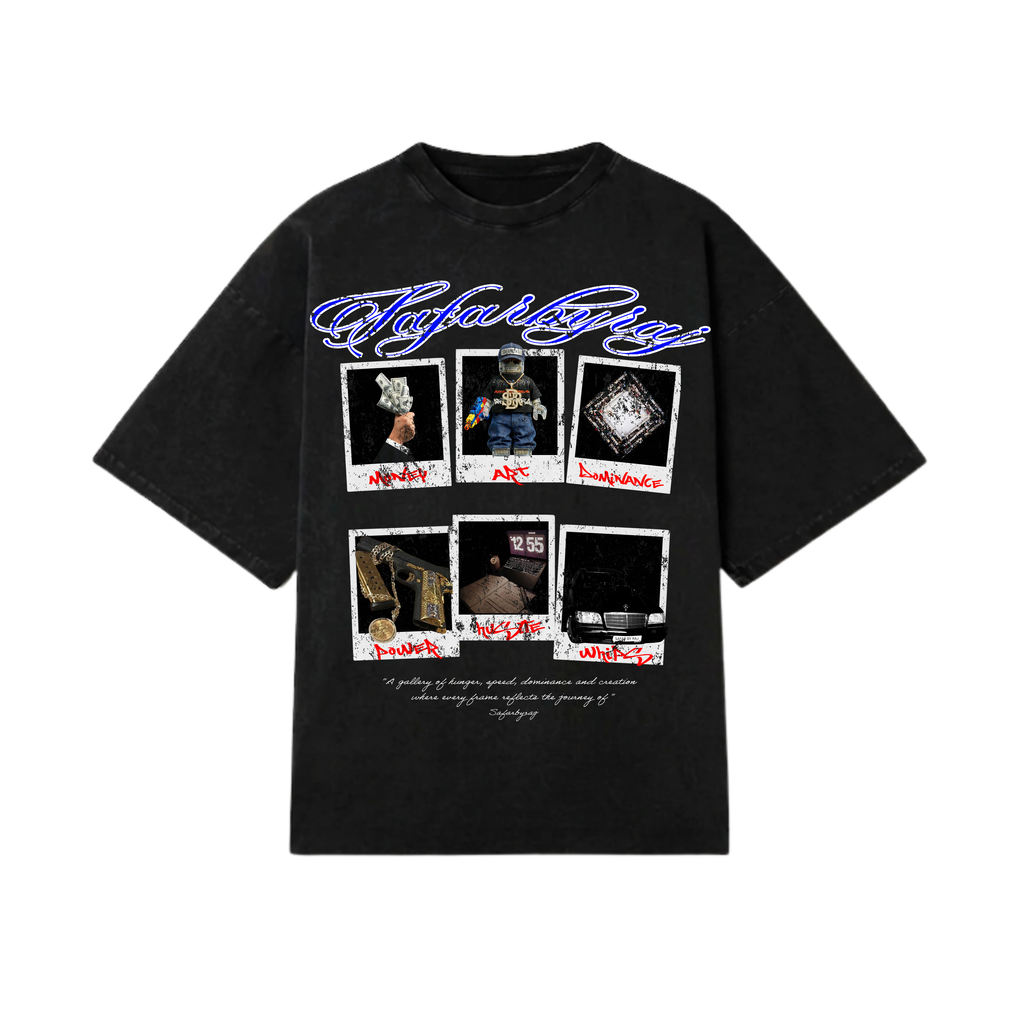 HUSTLE GALLERY FADED OVERSIZED TSHIRT