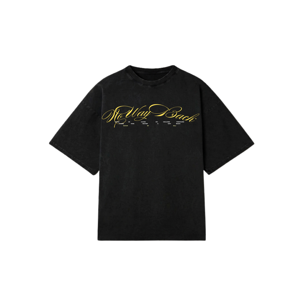 NO WAY BACK FADED OVERSIZED TSHIRT