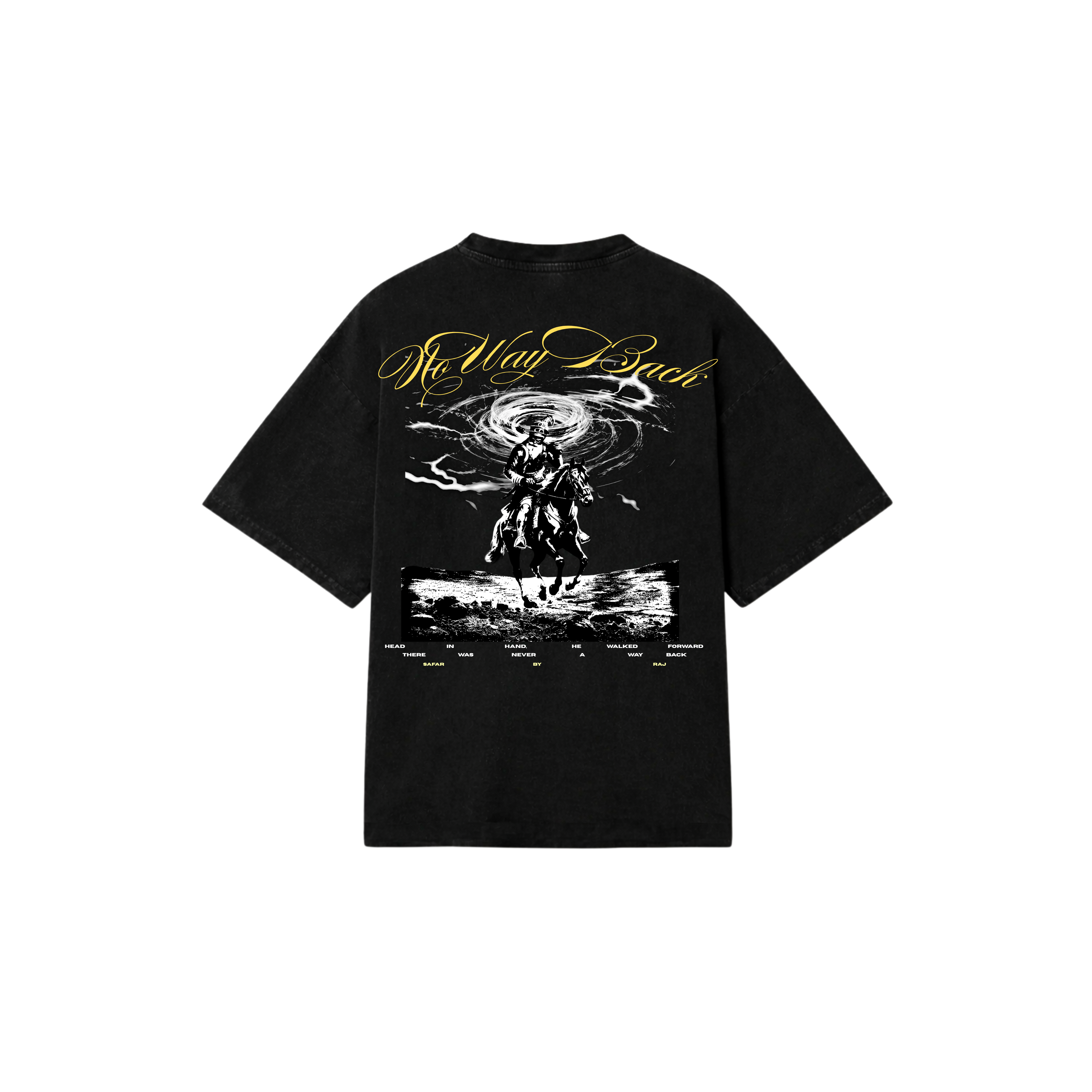 NO WAY BACK FADED OVERSIZED TSHIRT