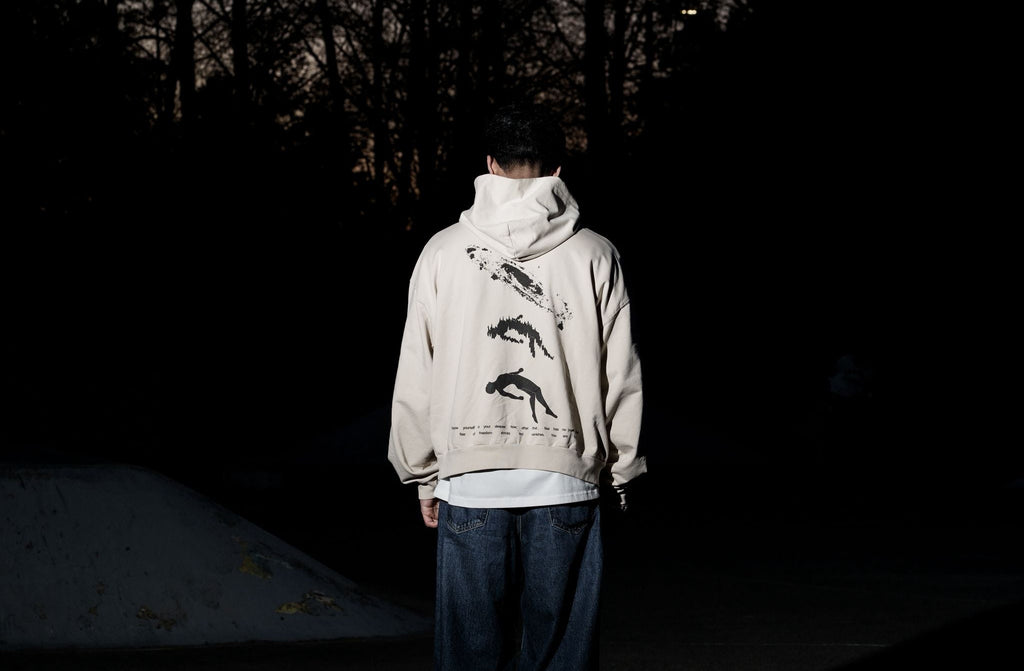 LIFE-FEAR SUN FADE BOXY HOODIE