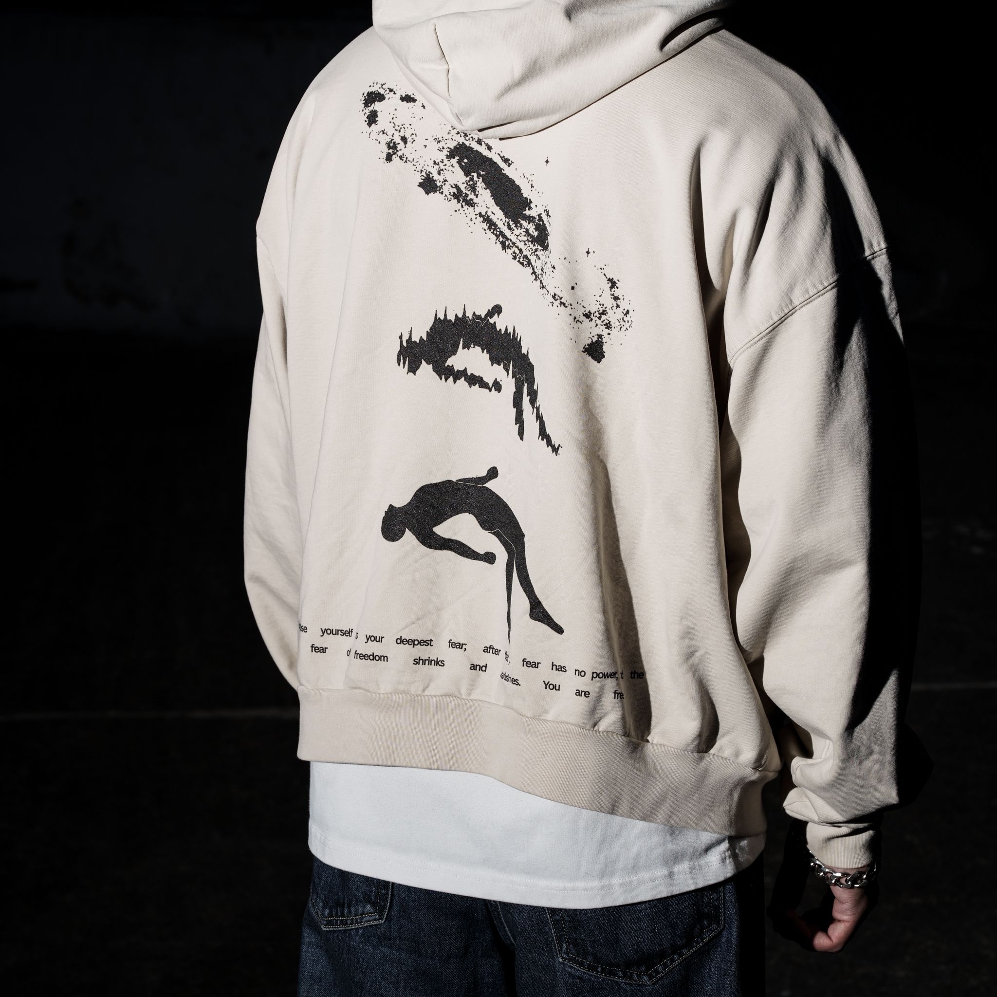 LIFE-FEAR SUN FADE BOXY HOODIE