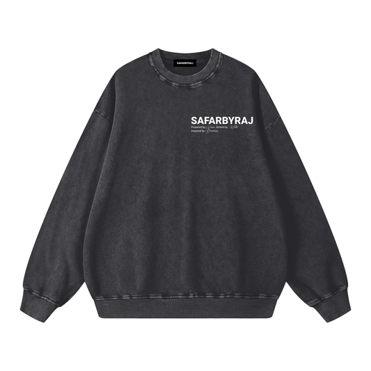 Hustler's Club Washed Oversized Sweatshirt